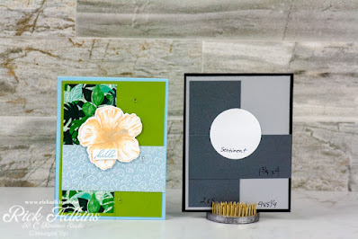 I am kicking off a new series on my blog today on using card sketches. Todays card features the Timeless Tropical Stamp Set.