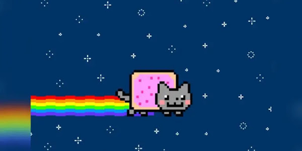 As a one-of-a-kind piece of crypto art, Nyan Cat meme art sells for over $600,000