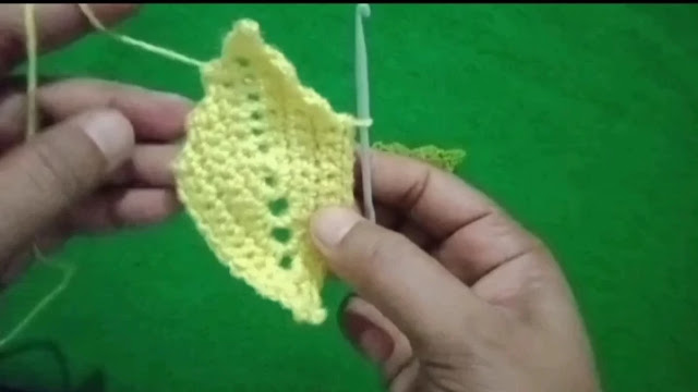 How to make crochet leaf 🌿||#क्रोशिए से पत्ती बनाने का तरीका