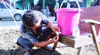 Jelang Tmmd Tempat Cuci Tangan Disiapkan Di Sejumlah Sudut Desa