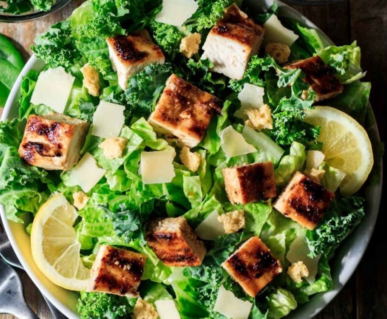 Lemon Kale Caesar Salad Chickfila Copycat Recipe Café Mocha Radio