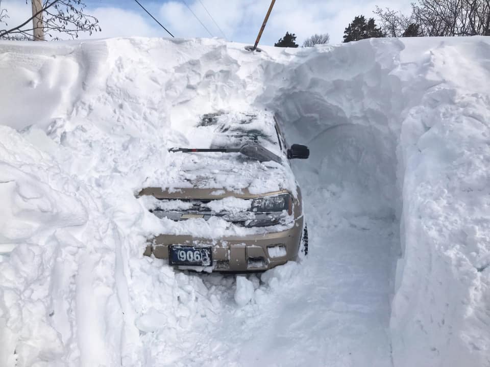 Just A Car Guy Flashback To February Copper Harbor Upper Peninsula Michigan Which Had A Near Record Amount Of Snow This Year Regularly Buries Trucks Just Plain Out Of Sight