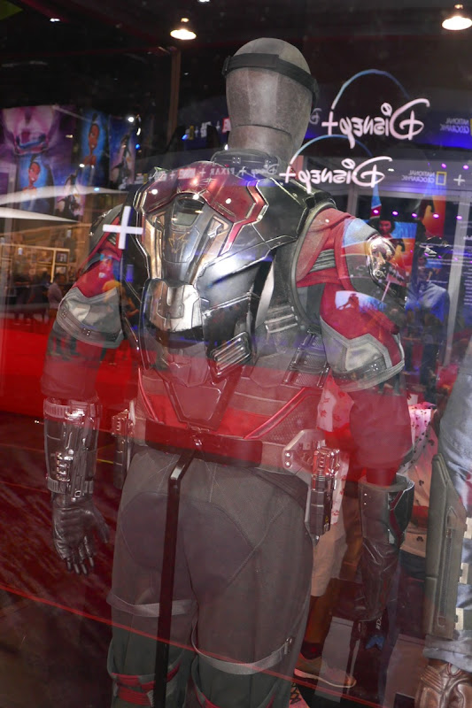 Falcon Avengers movie costume back detail