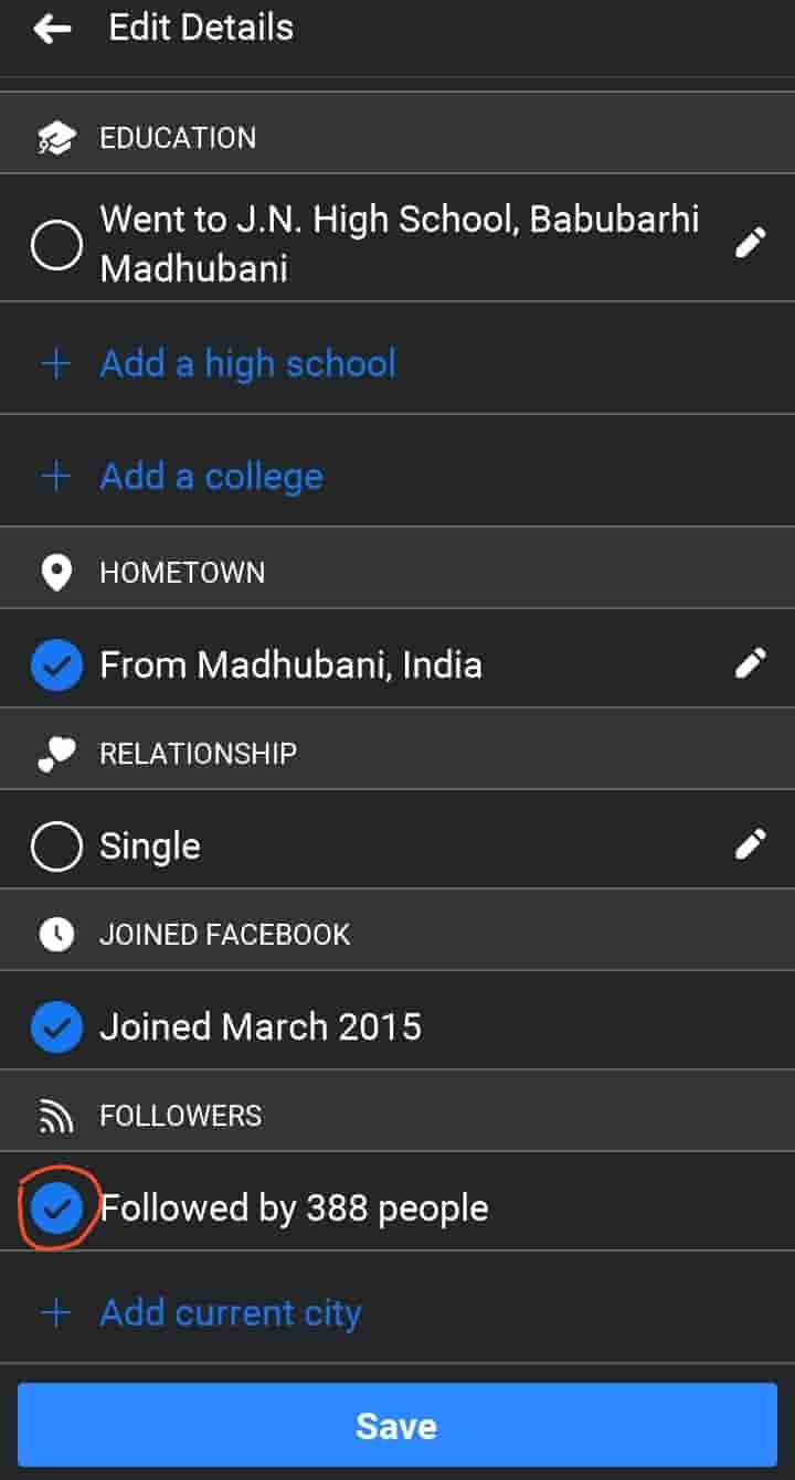 Followed by setting on kare