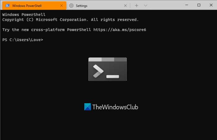 restablecer la configuración de la terminal de Windows