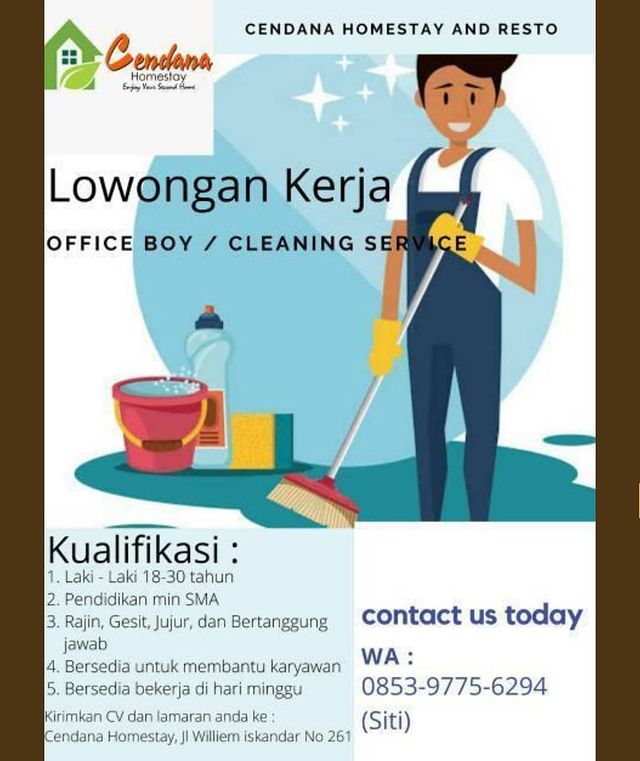 Loker Cleaning Service Medan Mei 2021 / Loker Cleaning