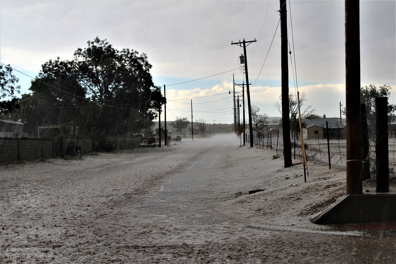 Carlsbad, New Mexico Hail Storm Monday, May 22, 2017.