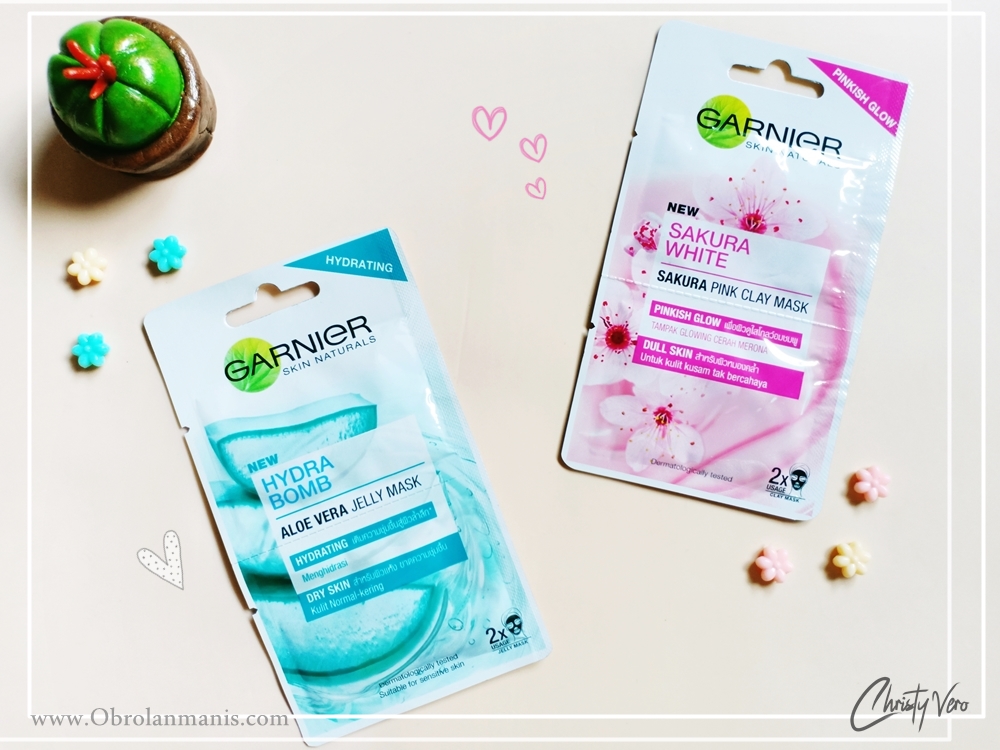Download Review Garnier Sakura Pink Clay Mask Aloe Vera Jelly Mask Kulit Glowing Instan Dengan Garnier Mask Beauty Blogger Medan Christy Vero Tipsobrolanmanis PSD Mockup Templates