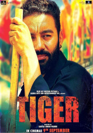 Poster of Tiger 2016 HDRip 350MB Punjabi Movie 480p Watch Online Free Download bolly4u