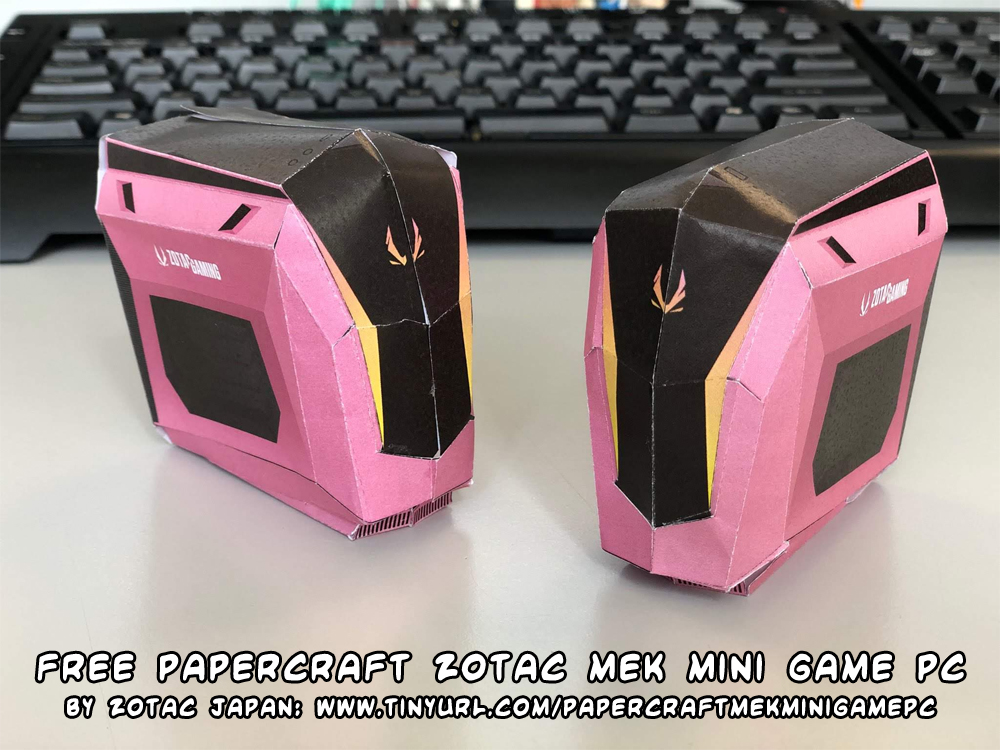 Ninjatoes' papercraft weblog free papercraft ZOTAC MEK MINI game PC