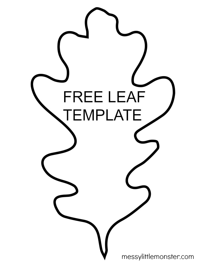 Free Printable Leaf Template