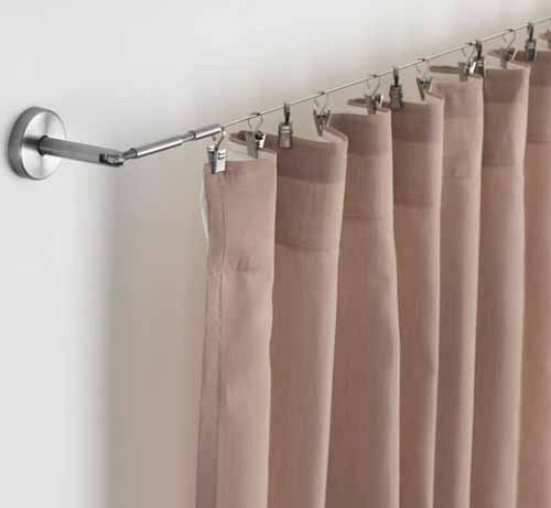 como hacer cortinas con tela con sistema de sujecion de rieles