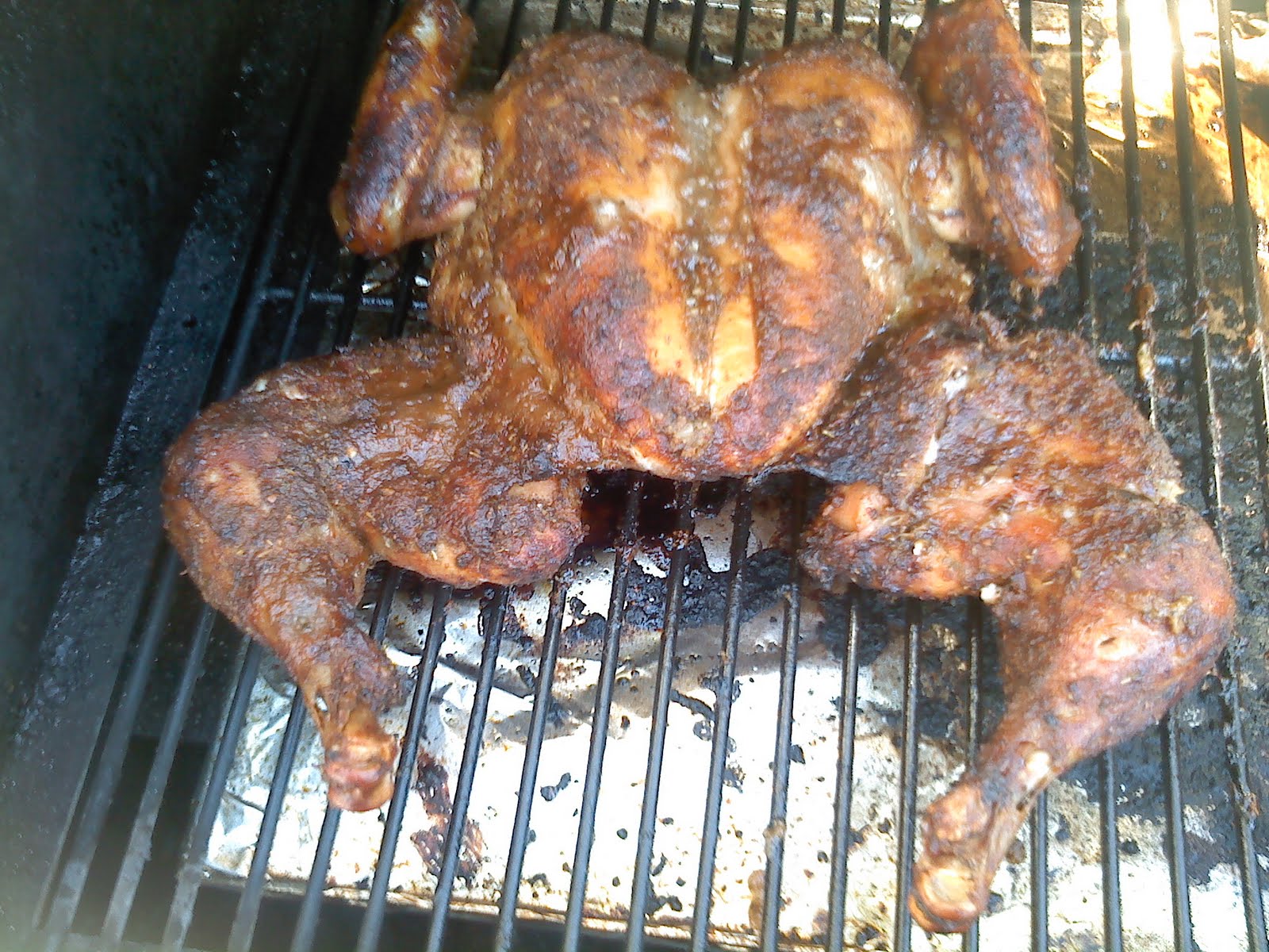 Mike's Cooking Smoked Flat Chicken
