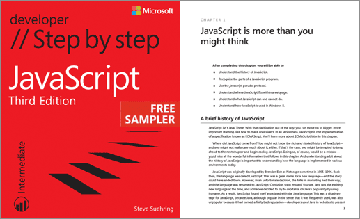 Livre Gratuit: JavaScript Step by Step, 3rd Edition