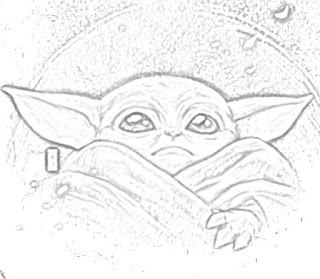 Baby Yoda The Mandalorian coloring.filminspector.com