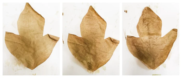 DIY Paper Bag Leaf Garland - DIY Beautify - Creating Beauty at Home