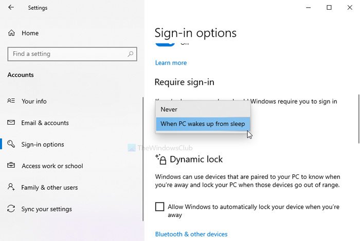 แก้ไข Windows 10 เปิดใช้งานโหมดสลีปแทนการล็อกหน้าจอ