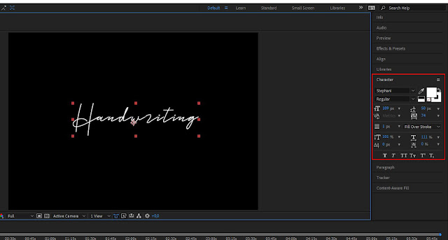 Cara Membuat Animasi Handwriting di After Effects