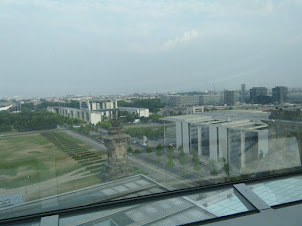 View from the "Reichstag Dome" in Berlin