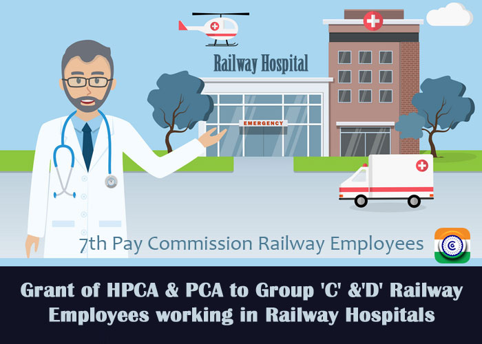 7th Pay Commission Hospital Patient Care Allowance to Group 'C' &'D