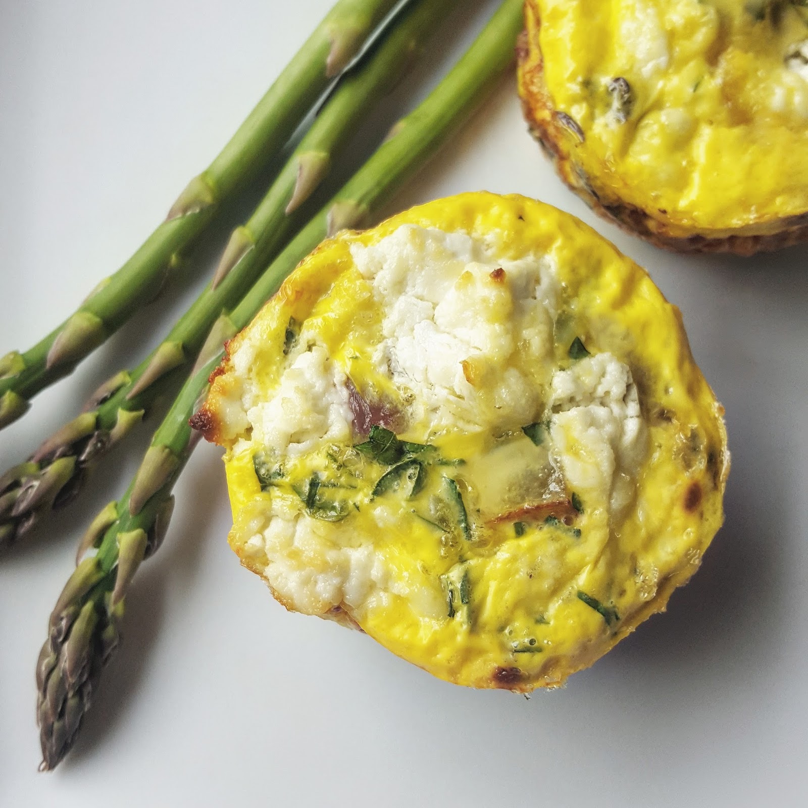 Roasted Asparagus and Goat Cheese Mini Frittatas Chef Jen