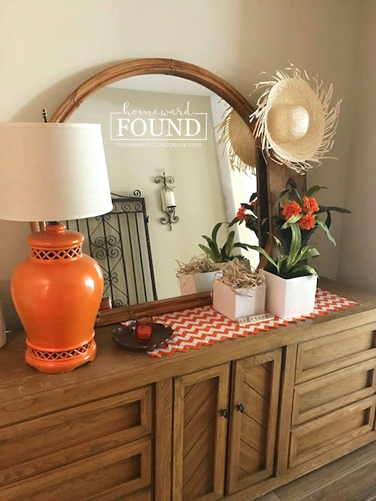 faux painted bamboo mirror homeward found decor