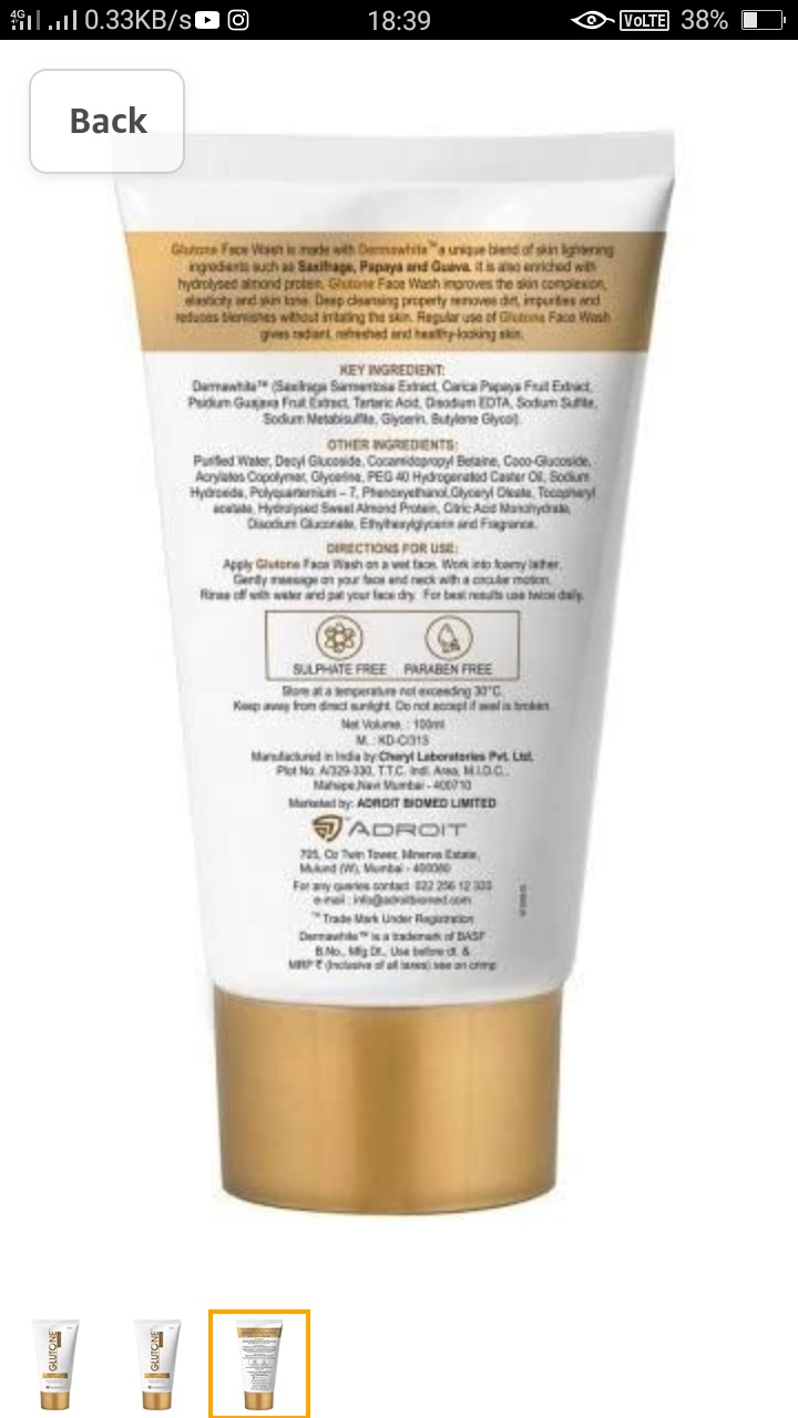 GLUTONE Face Wash ReviewSide Effects In Hindi