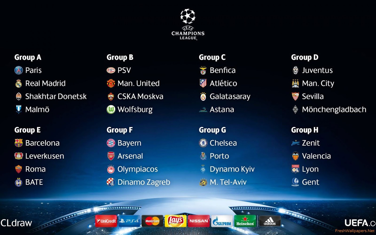 Football Basketball Tennis and more 2015 2016 Şampiyonlar Ligi