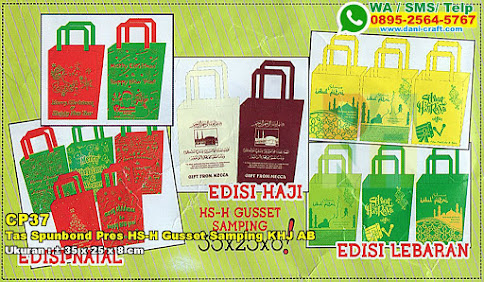 Tas Spunbond Pres HS-H Gusset Samping KHJ AB