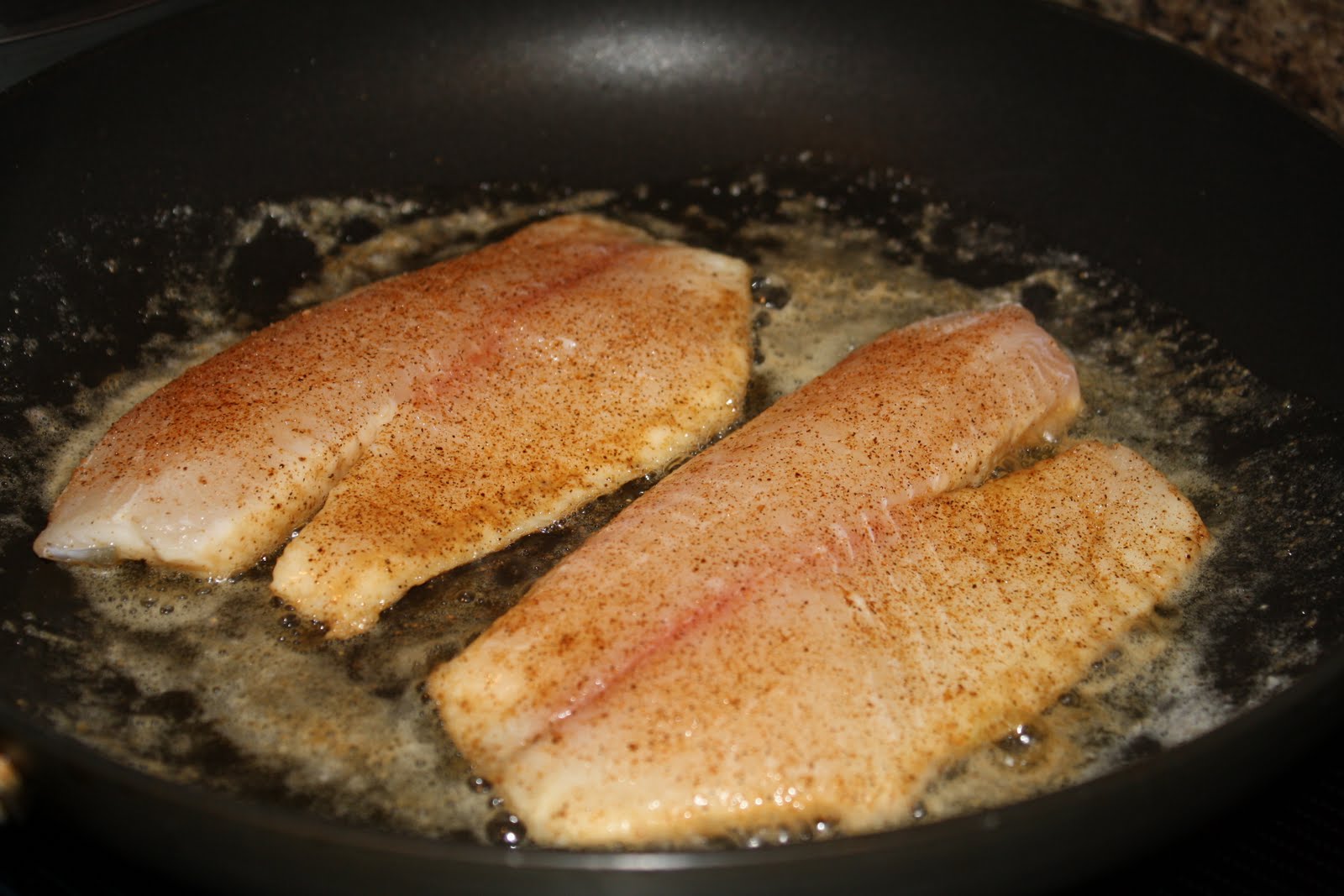 Pan Seared Tilapia with Lemon Dill Sauce {eat.drink.be very merry}