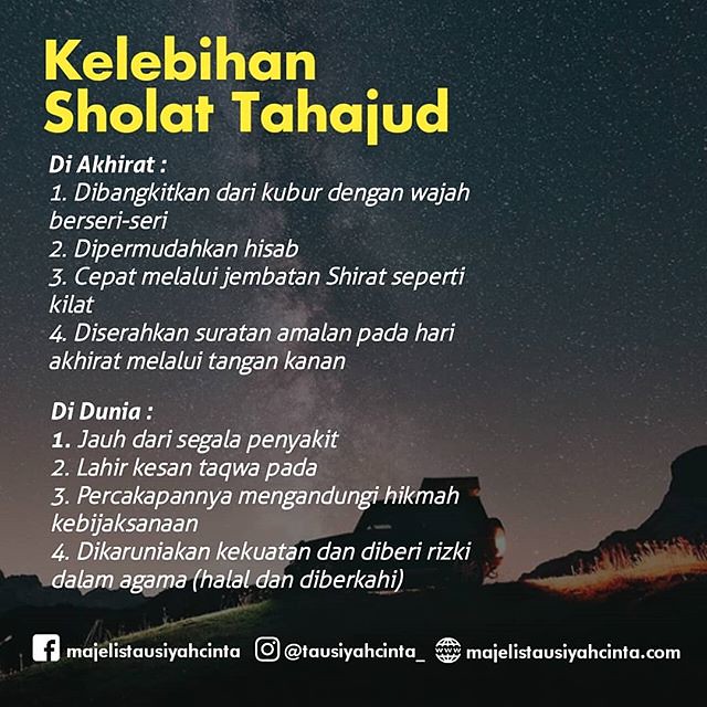 Tahajud kelebihan solat Inilah Dahsyatnya