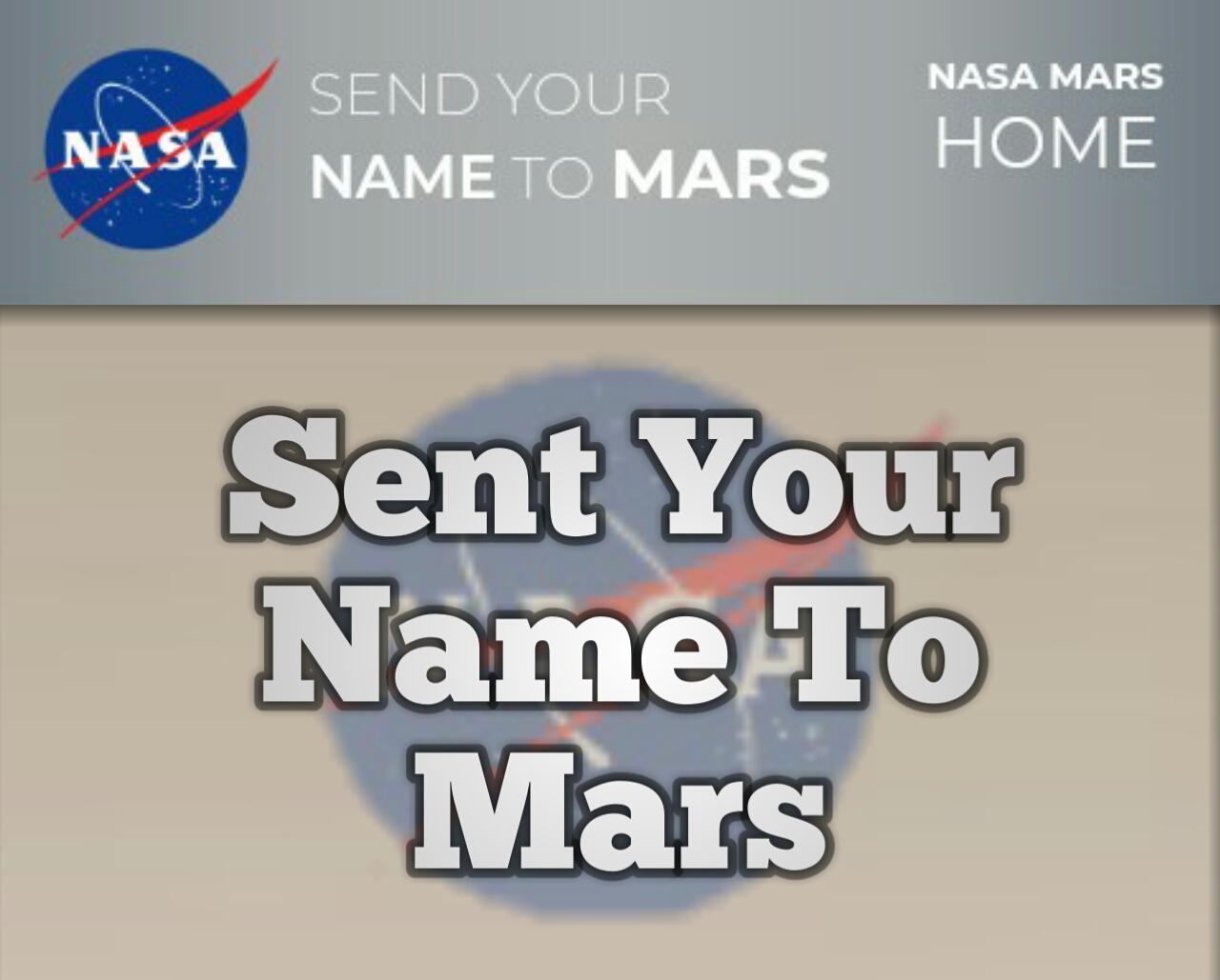 How to you sent your name to Mars Recluse Tech