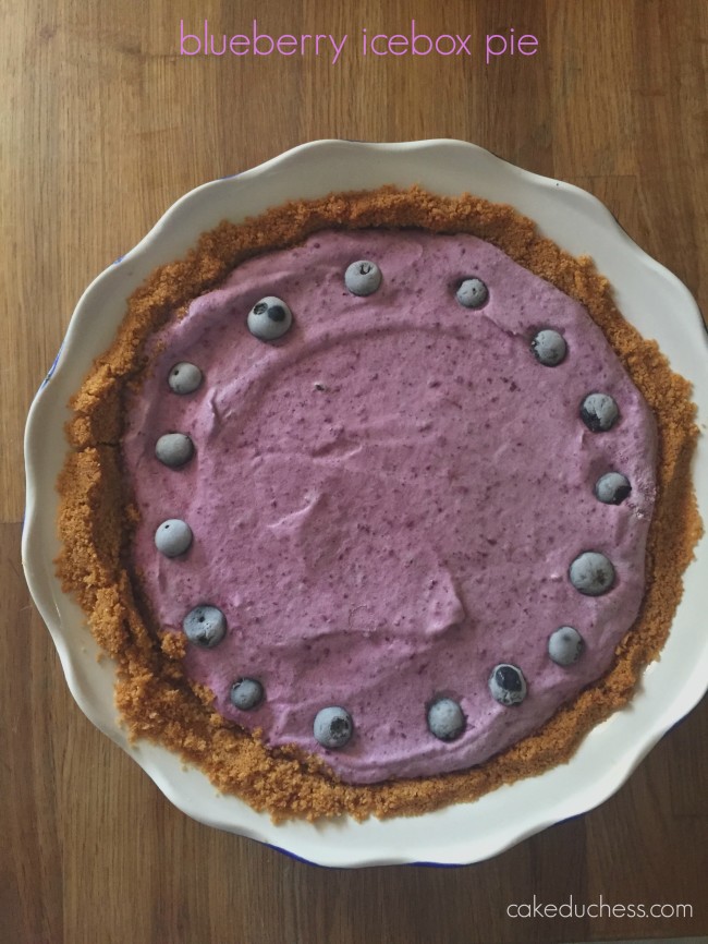 Blueberry Icebox Pie - Savoring Italy