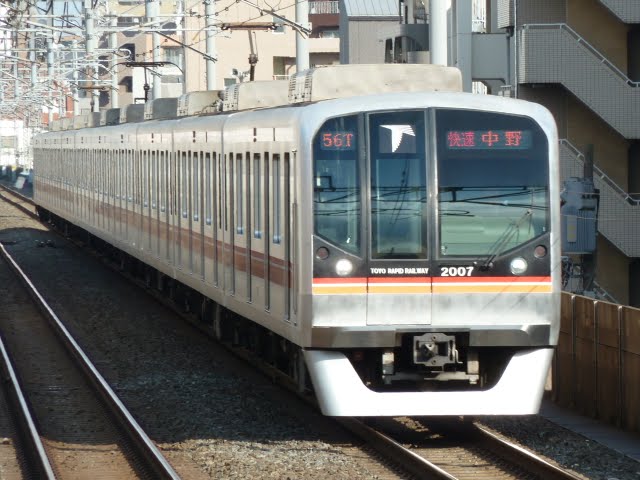 東京メトロ東西線　快速　中野行き6　東葉高速鉄道2000系