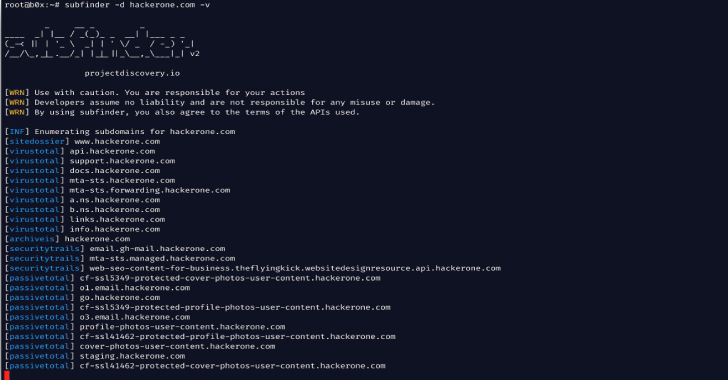 Subfinder : A Subdomain Discovery Tool To Find Valid Websites Subdomains