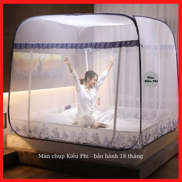 Mùng tự bung 2m2 đỉnh vuông Mùng tự bung 2m2 đỉnh vuông