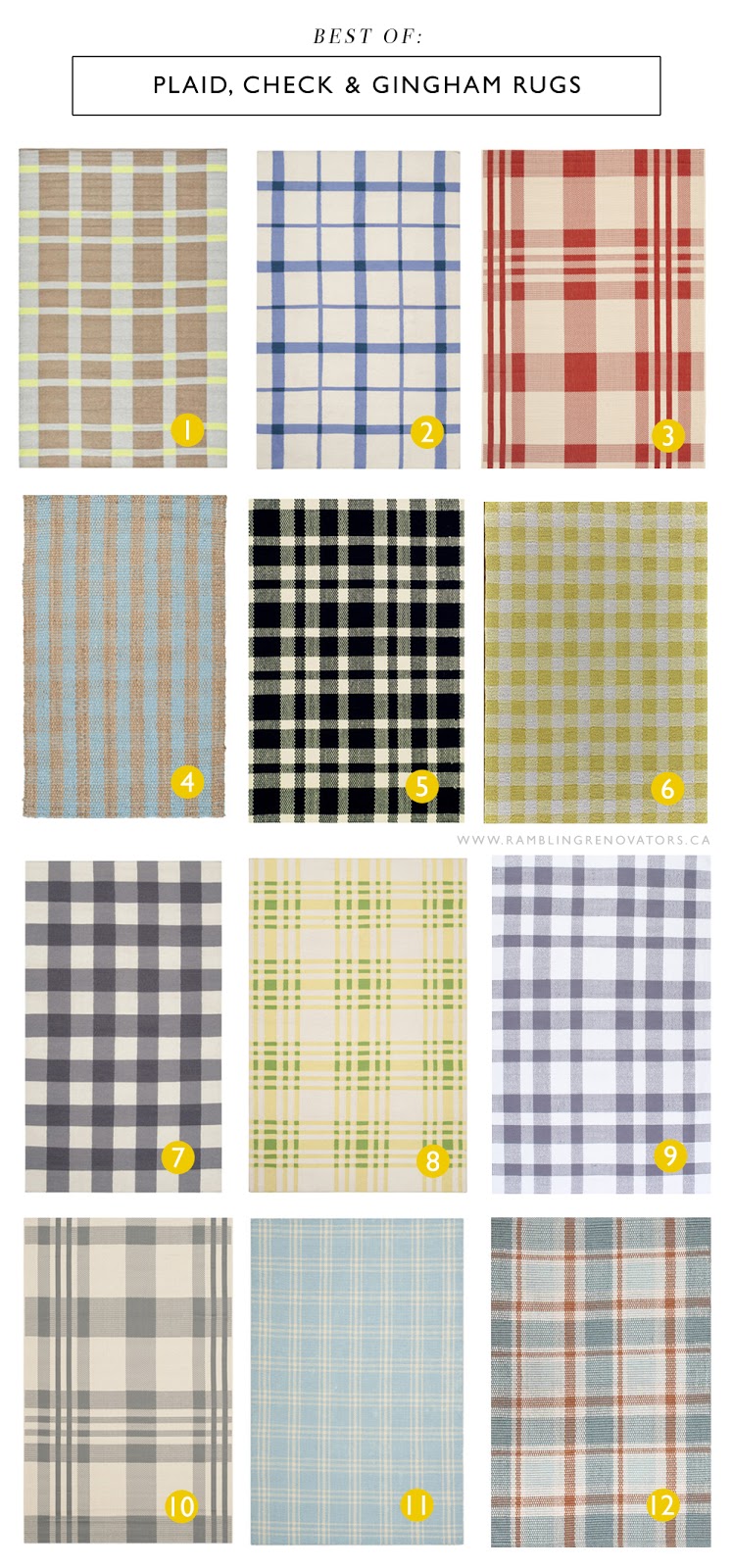Plaid, Check and Gingham Rugs Rambling Renovators