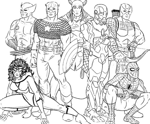 Schöne Dinge 15+ Avengers Malvorlagen
