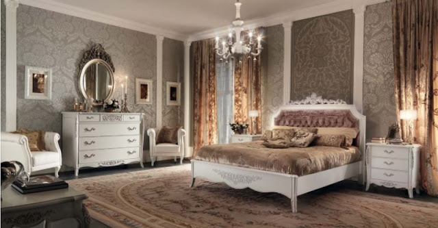Mobilier dormitor in stil clasic italian