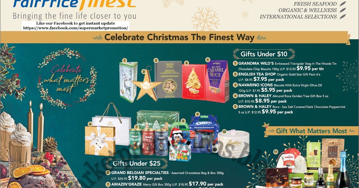 NTUC FairPrice Finest Christmas Promotion 05 25 December 2019