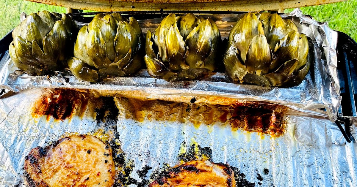Cooking with Joanna Grilled Shutome (Hawaiian Swordfish) & Grilled Jumbo Artichokes
