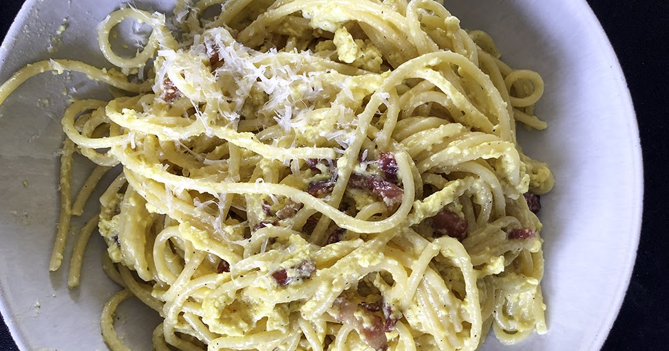 Creamy Spaghetti Carbonara A Glug of Oil