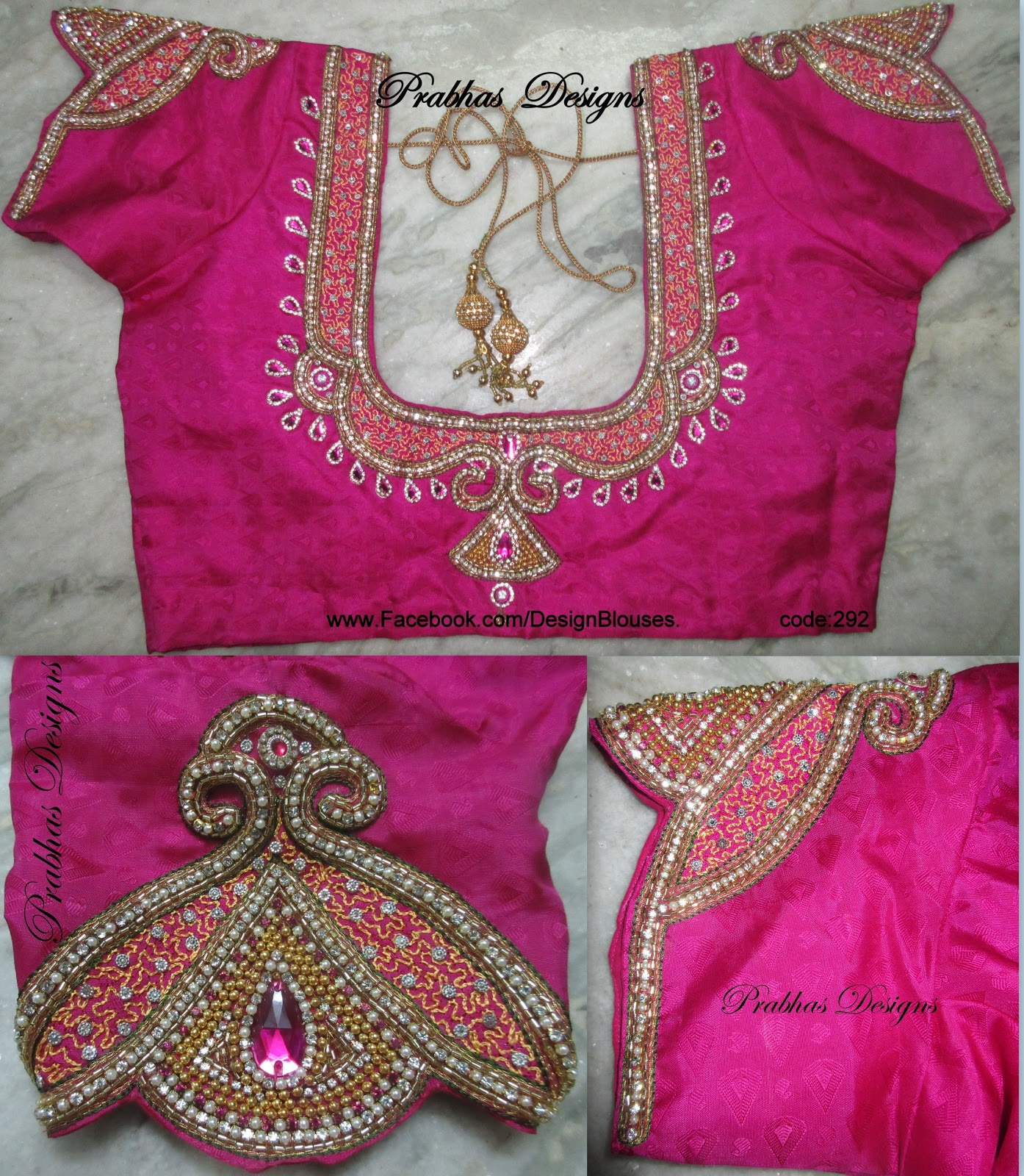 Aari Embroidery classes by Prabhas Designs Aari Embroidery Blouses
