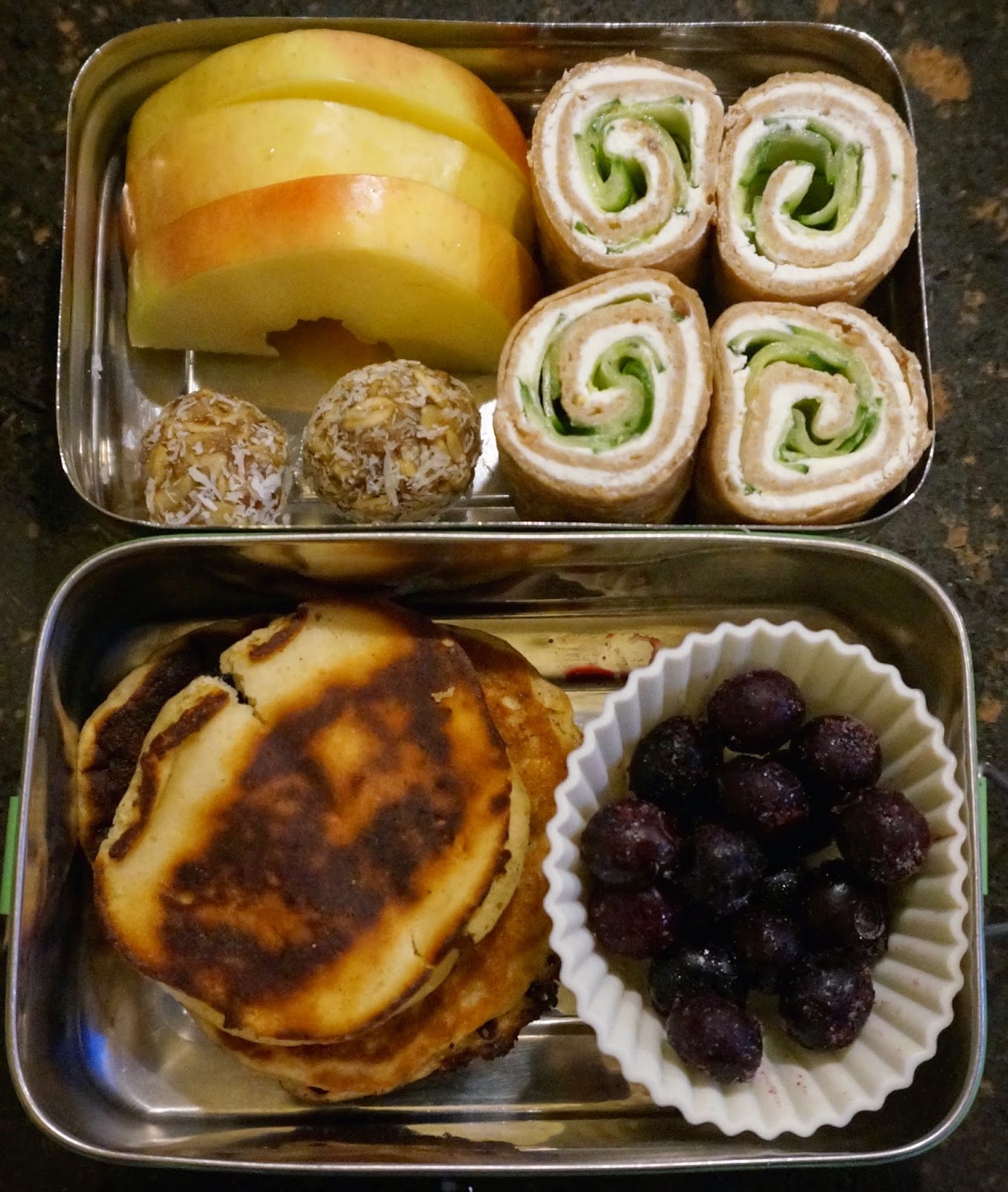 Bento for Baby Bento for Baby 74 Dan's Awesome Pancakes and Goat Cheese Tortilla Rolls