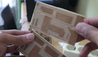 Hasil etching PCB - rahmat siswanto
