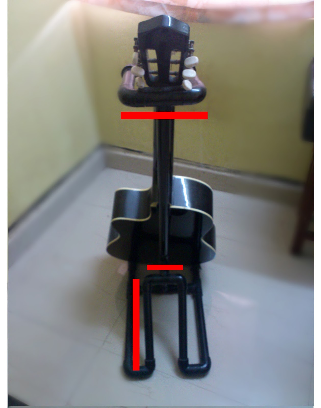 Makers DIY Make Your Own P.V.C Guitar Stand