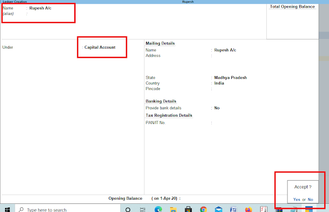 Create Ledger in Tally Prime In Hindi | Account Create In Tally With Shortcut Key