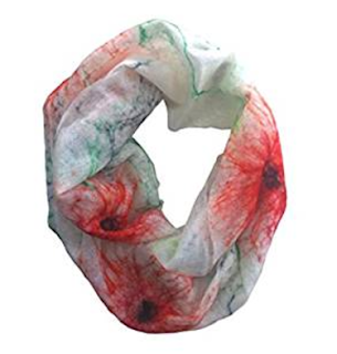 Handmade infinity scarf by Mimi Pinto