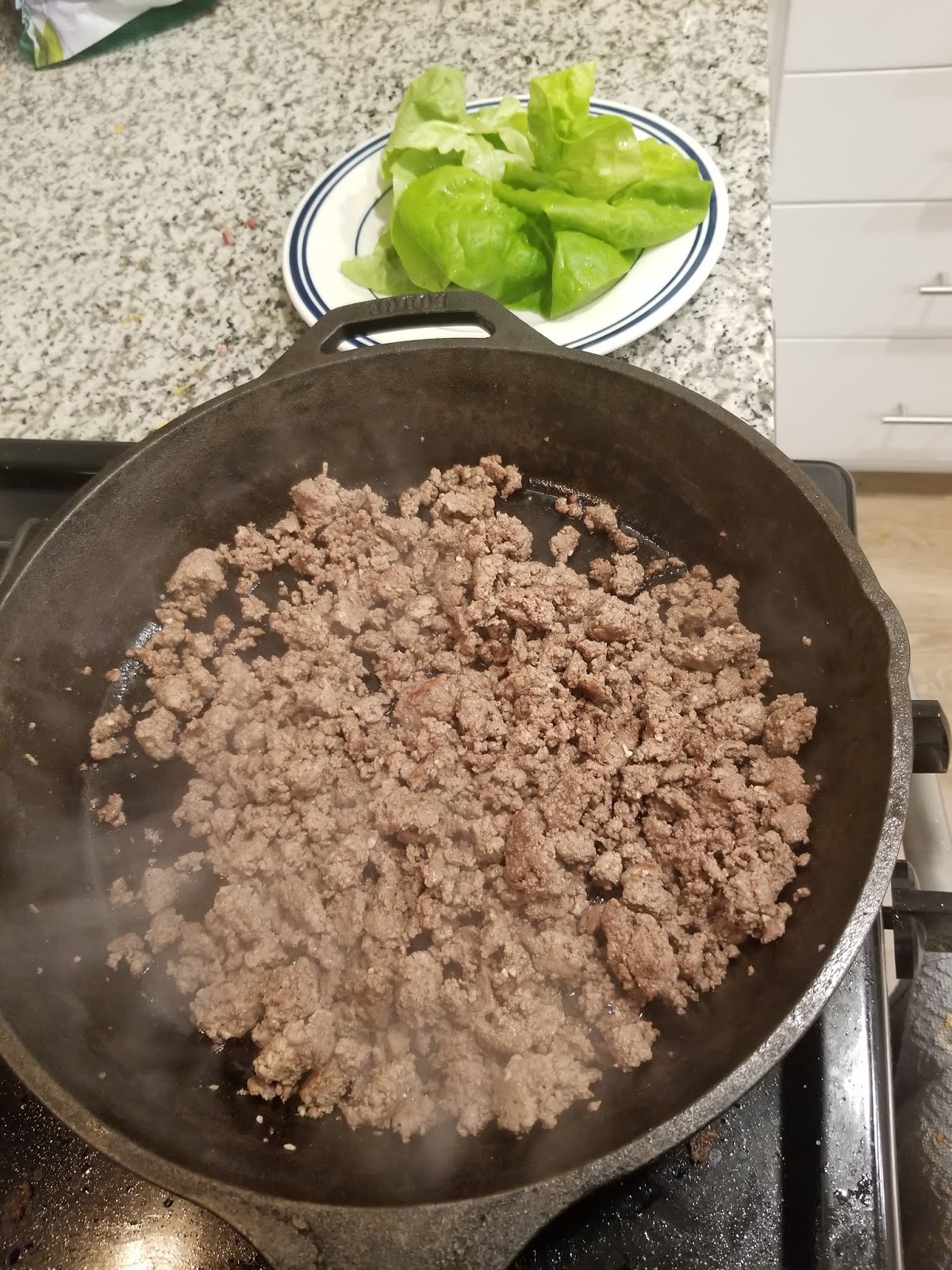 Easy Taco Seasoned Beef Lettuce Wraps