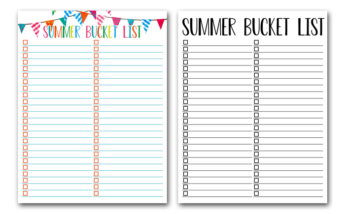 Best Summer Bucket List Free Google Docs Template 